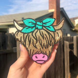 Semper Scents Car Freshies - Highland Cow with Bow Car Freshie