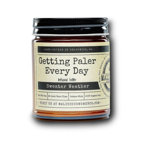 Getting Paler Every Day - Infused With "Sweater Weather" Scent: Bonfire