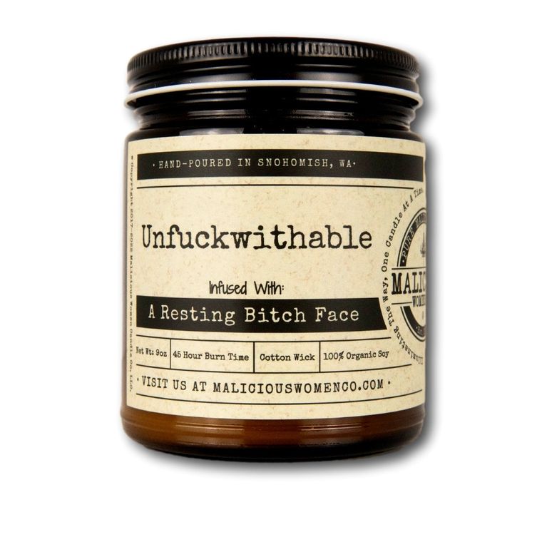 Unfuckwithable - Infused with "A Resting Bitch Face" Scent: Grapefruit & Mint
