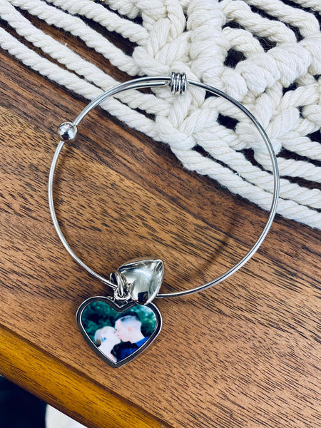 Photo Heart Bracelet