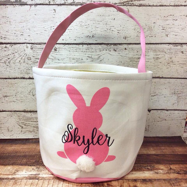 Easter Cotton Tail Bucket- Pink