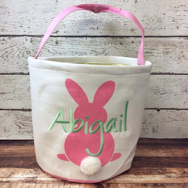 Easter Cotton Tail Basket - Pink