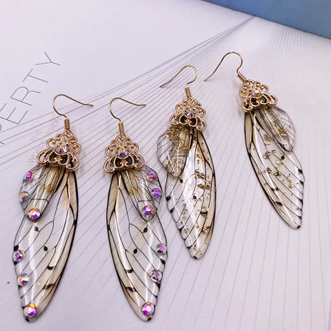 Fairy Wing Earrings Insect Butterfly Wing