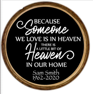 Heaven in our home Personalized Ornament