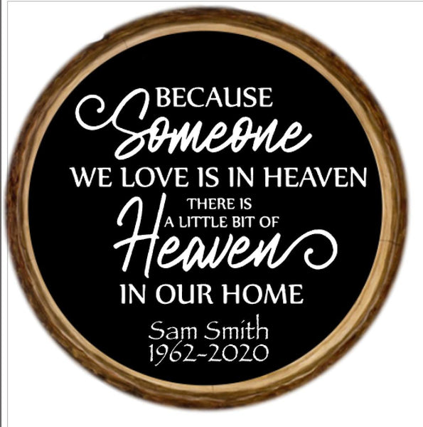 Heaven in our home Personalized Ornament
