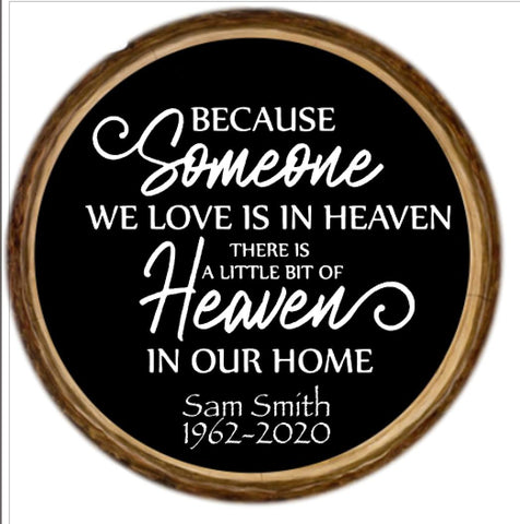 Heaven in our home Personalized Ornament